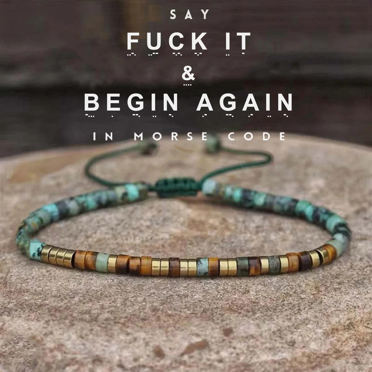 Morse Code Bracelet (For Hard Times)