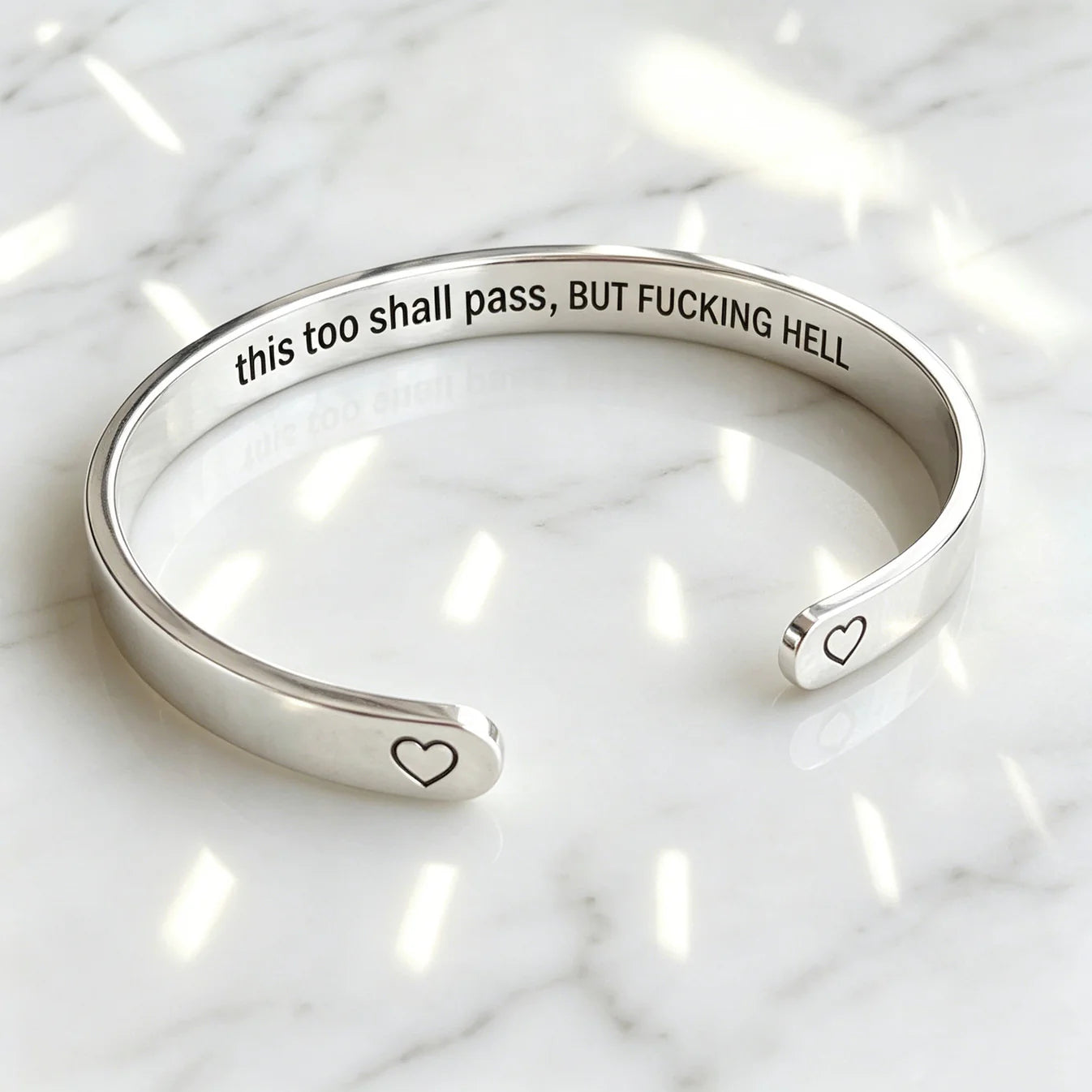 This Too Shall Pass - Cuff Bracelet