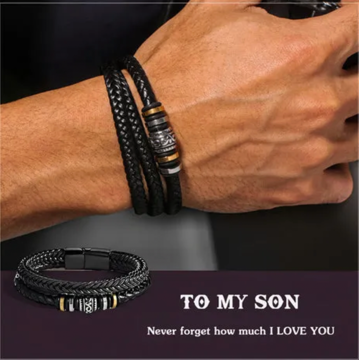 To My Son - I Love You Bracelet